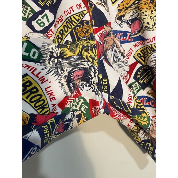 Polo Ralph Lauren Shorts Men's XLT Mascot Pennant Collegiate University Rare - Picture 4 of 13